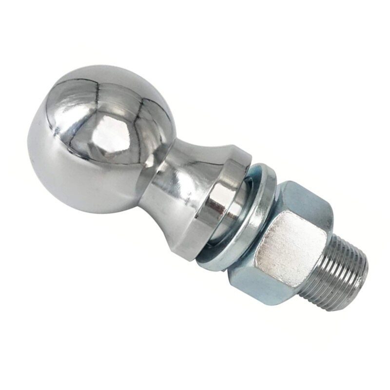 ALWAYSME 2 Inch Chrome Towing Trailer Hitch Balls, 6,000 lbs., 1 inch Shank Diameter, 2 inch Shank Length