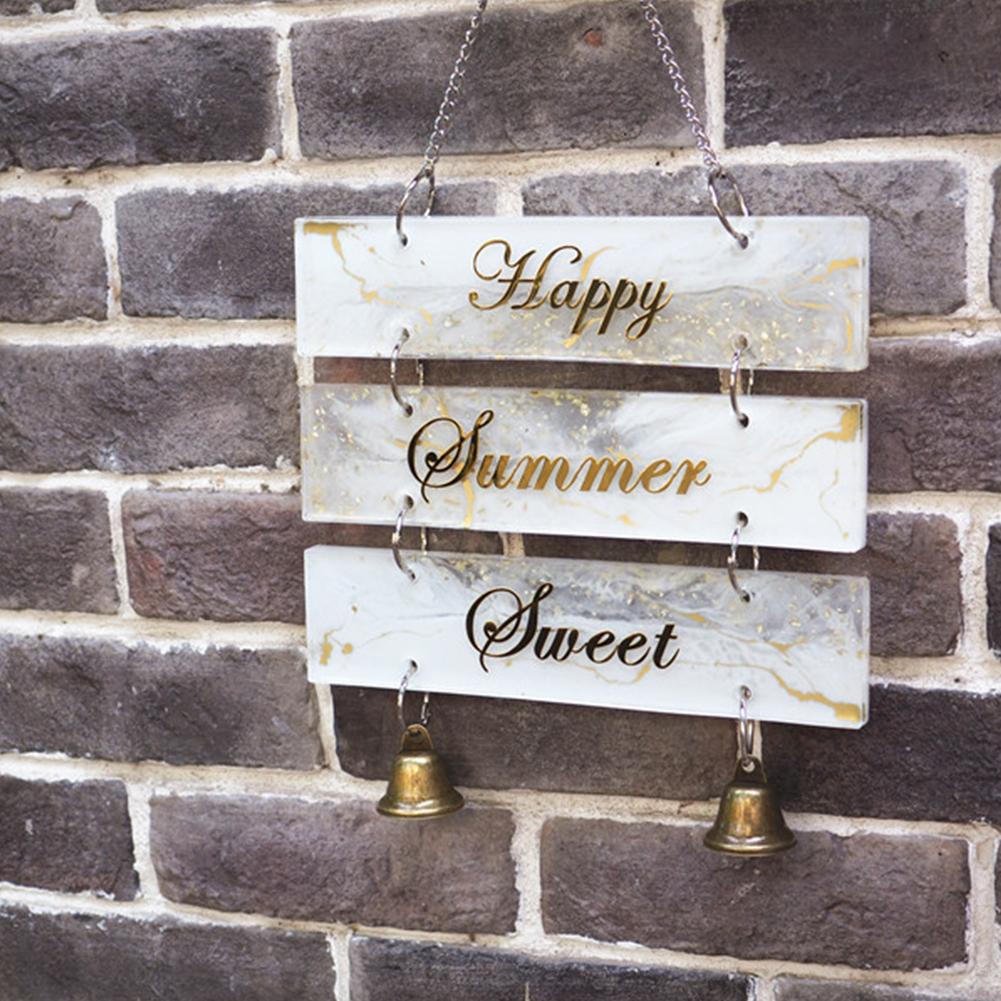 Transparent Silicone Mold Door Number Plate Mold Epoxy Resin Art Make Your Own Doorplate Hanging Signs Home Art Supplies