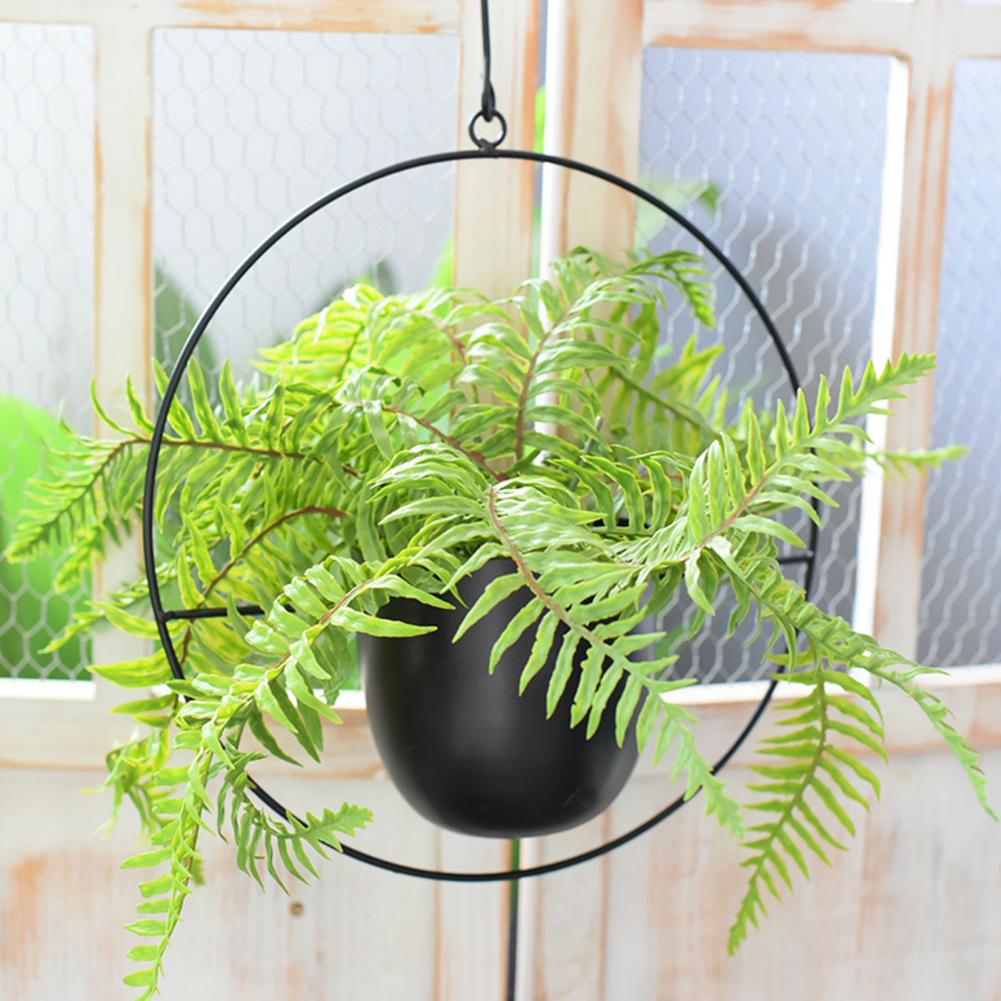 Succulent Hanging Planter  Sturdy Iron Detachable Chain Flower Hanging Pot for Garden 