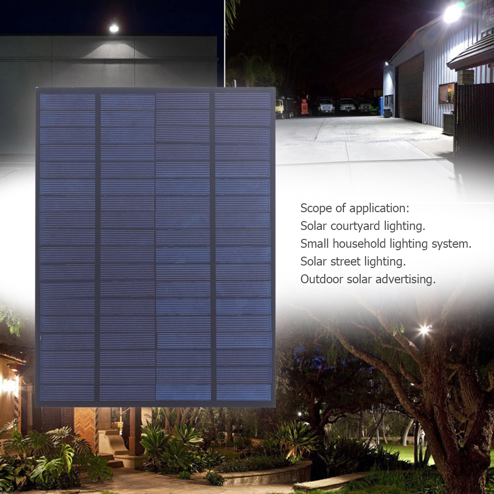 5W 18V Solar Panel Multi-functional Practical Convenient Polycrystalline Silicon Solar Cell Charger for 12V Battery