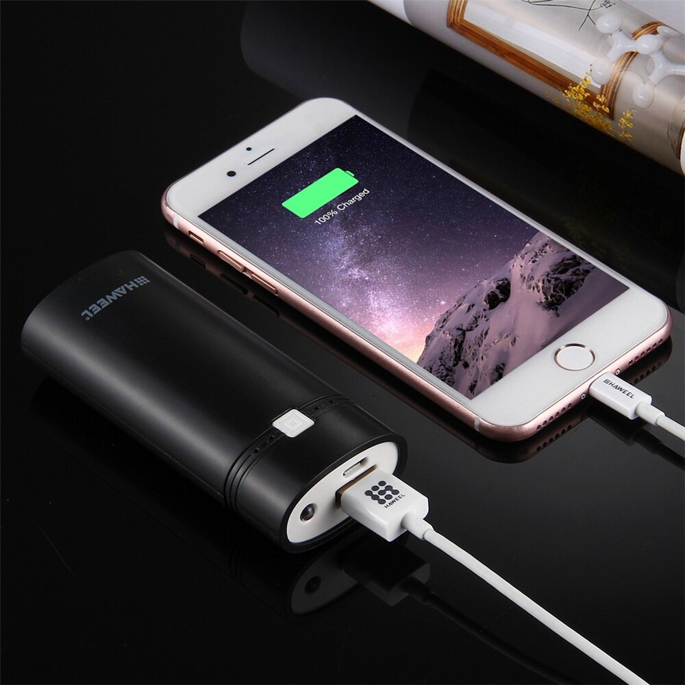 Draagbare 2xx usb powerbank, batterijlader, doe-het-zelf doos voor telefoon 18650 powerbank voor iphone, externe batterij opladen
