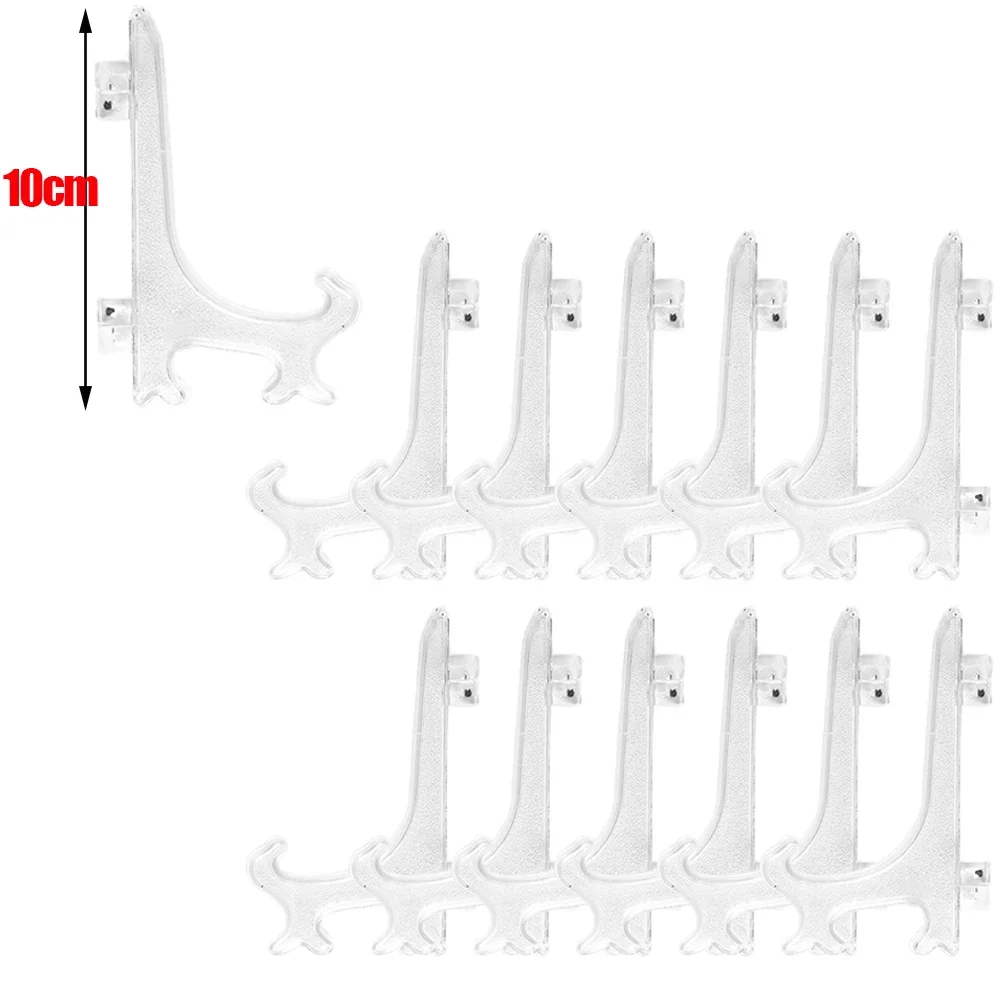 12/1 pezzi cavalletti in plastica trasparente supporto da tavolo pieghevole in acrilico piatto ciotola cremagliera foto cornice supporto portaoggetti decorazioni per la casa: XL / prugna