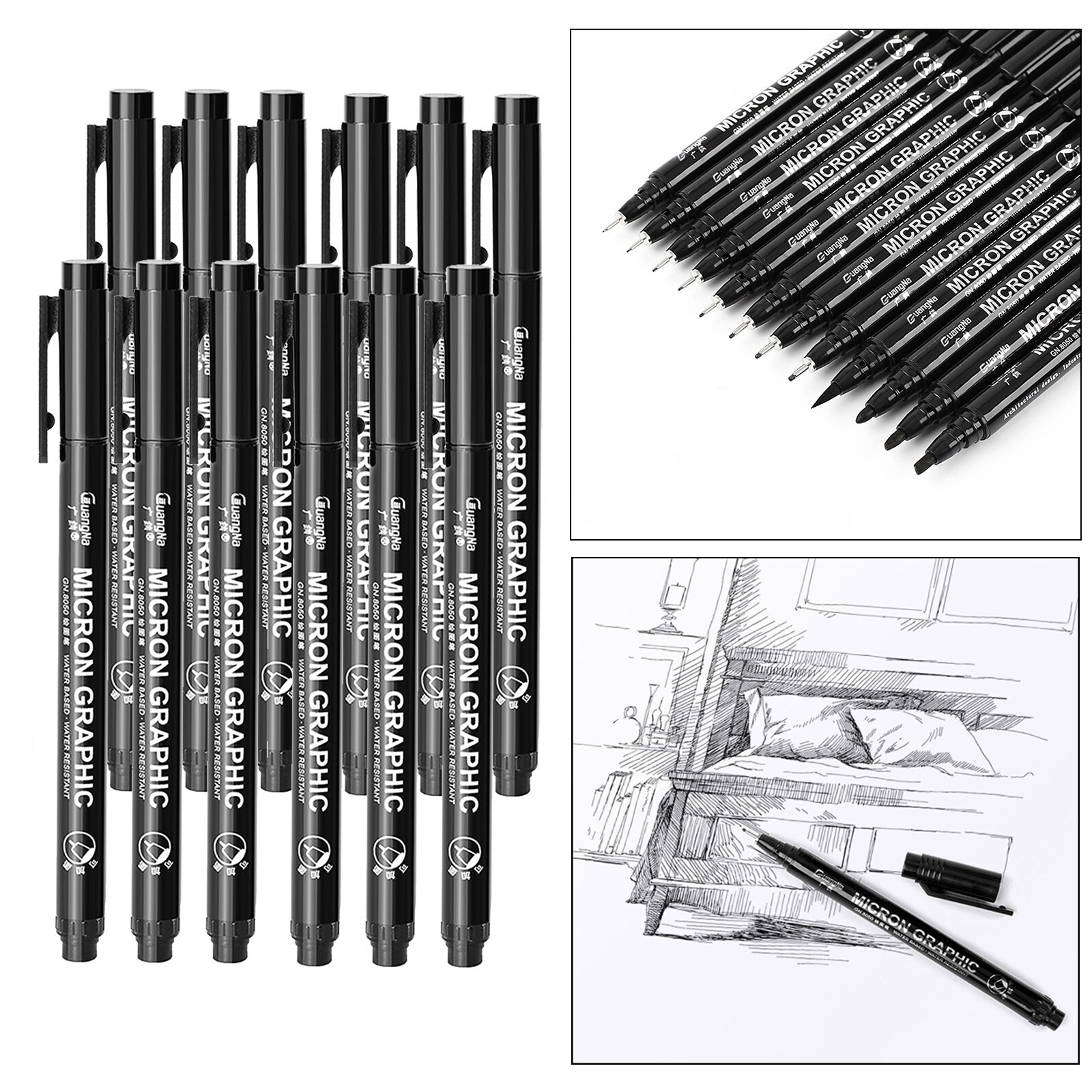 Graphite Drawing Pencils and Sketch Set, Complete Artist Kit Art Supplies, for Office & Home