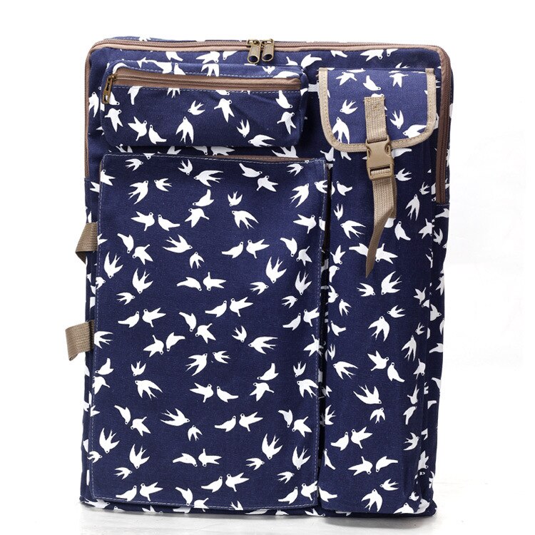 Draagbare 4k multifunctionele canvas schetsboek tas tekenbord hoes schilder tas rugzak tas reis kunst set 66cm: Default Title