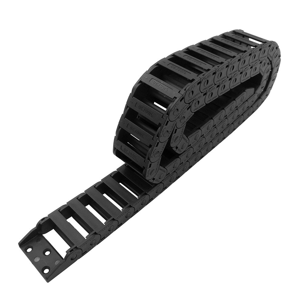 Jflo 10 x 30mm 1 meter kunststof sleepkettingdraaddraagkabel voor cnc-freesbrug buitenopening met connectoren