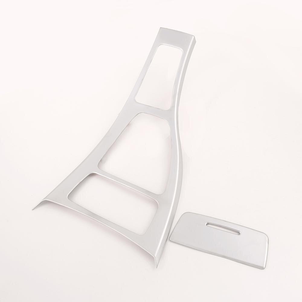 For BMW E90 E92 2005 3 Series LHD Vehicles ABS Chrome Center Console Gear Shift Frame Car Accessories: Default Title