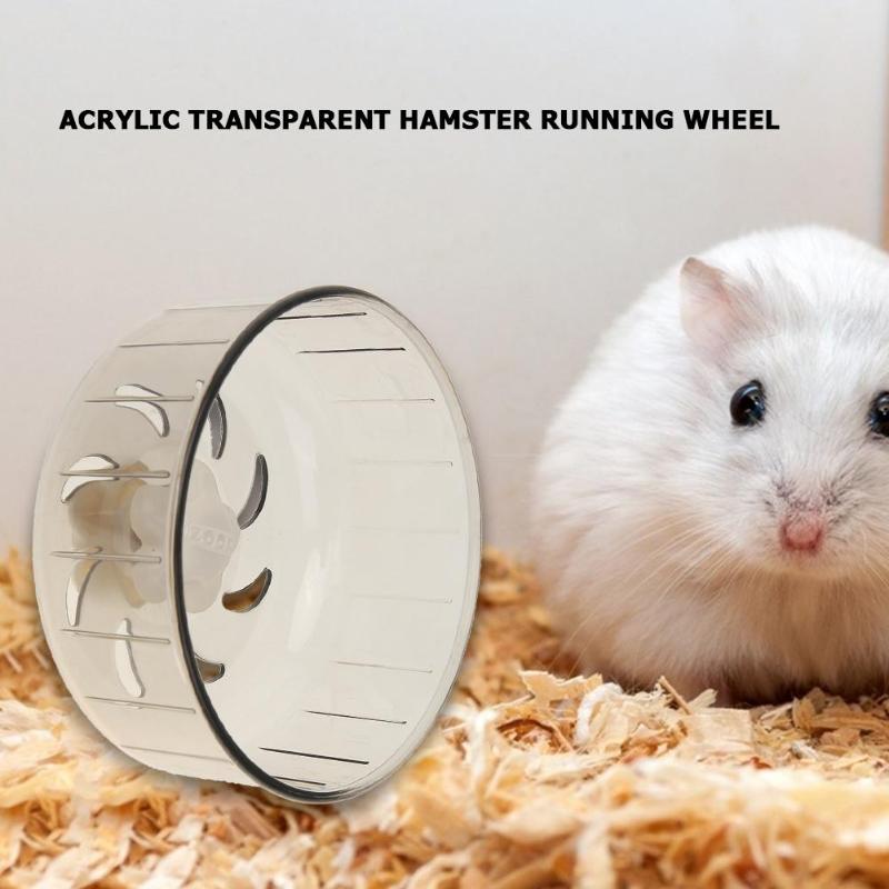 Transparante Pet Oefening Wiel Hamster Disc Hamster Jogging Wiel Running Loopband Stille Kleine Huisdier Sport Running Wielen