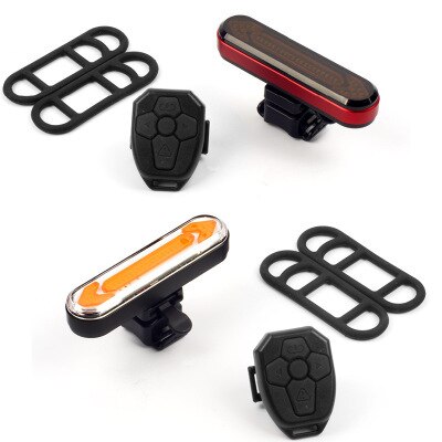 Bicycle Tail Light，LED Wireless Remote Control Steering Light, MTB Mountain Bike Remote Control Safety Warning Lamp