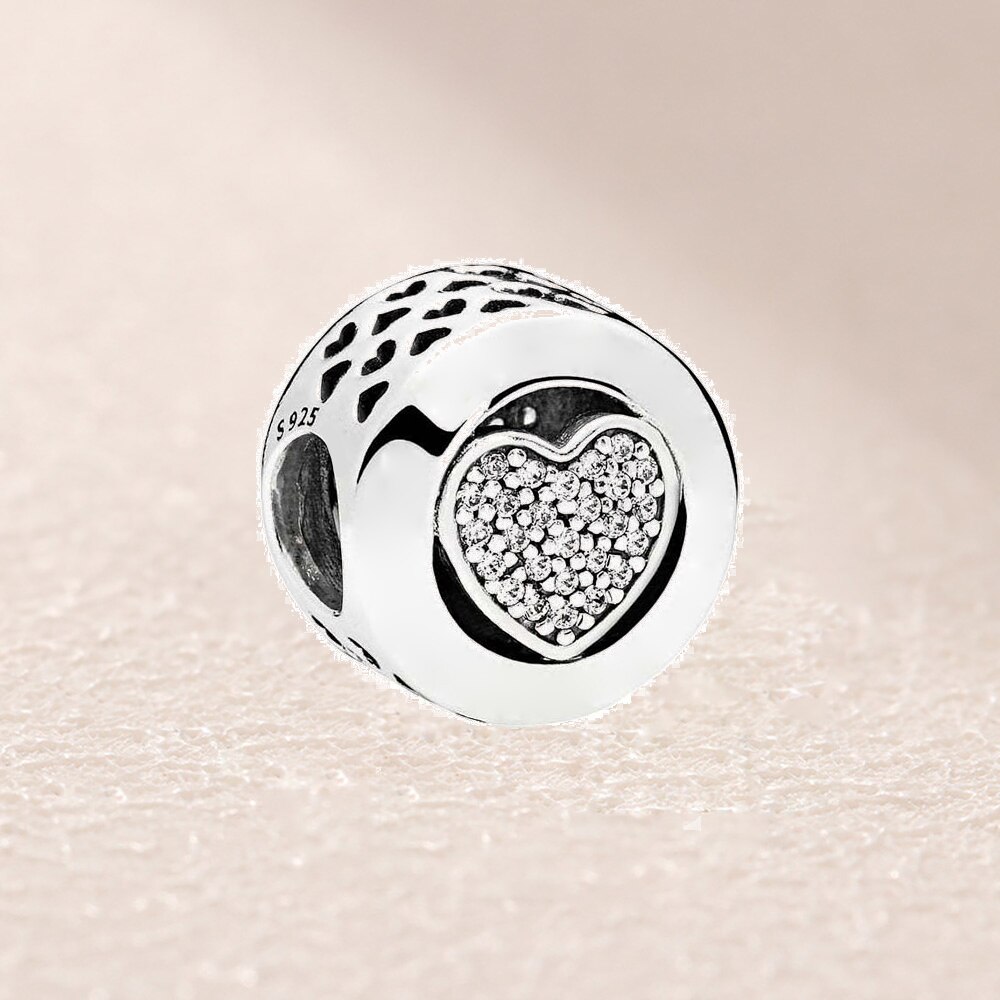 Fahmi Popular 100% 925 Sterling Silver Rose Gold Charm Beads22 Original Jewellery For Women Party Wedding: 796218CZ