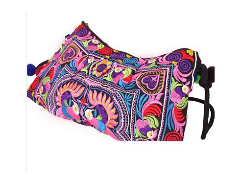Mode Creatieve vintage Borduurwerk boodschappentassen! Leuk Bohemian Bloemen Lady Schouder & Crossbody tassen Nationale Canvas Carrier