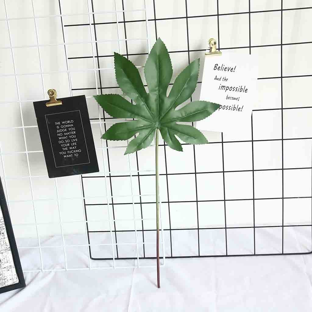 Kunstplanten Groene Palm Fern Turtle Leaf Plant Boom Nep Bloem Tak Groene Bruiloft Woondecoratie