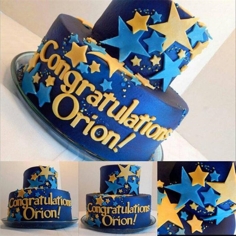 3 kpl/sarja tähden muotoinen fondantti kakun koristelu mäntä keksi keksejä leikkuri sugarcraft diy muotti joulukakun koristelu työkalut