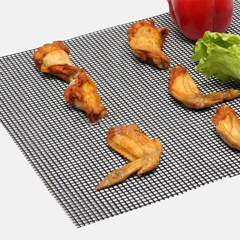 High Security Grid Shape BBQ Mat Heat Resistance Reusable Grill Mesh For Outdoor Activities BBQ Non-stick Barbecue Grilling Mats