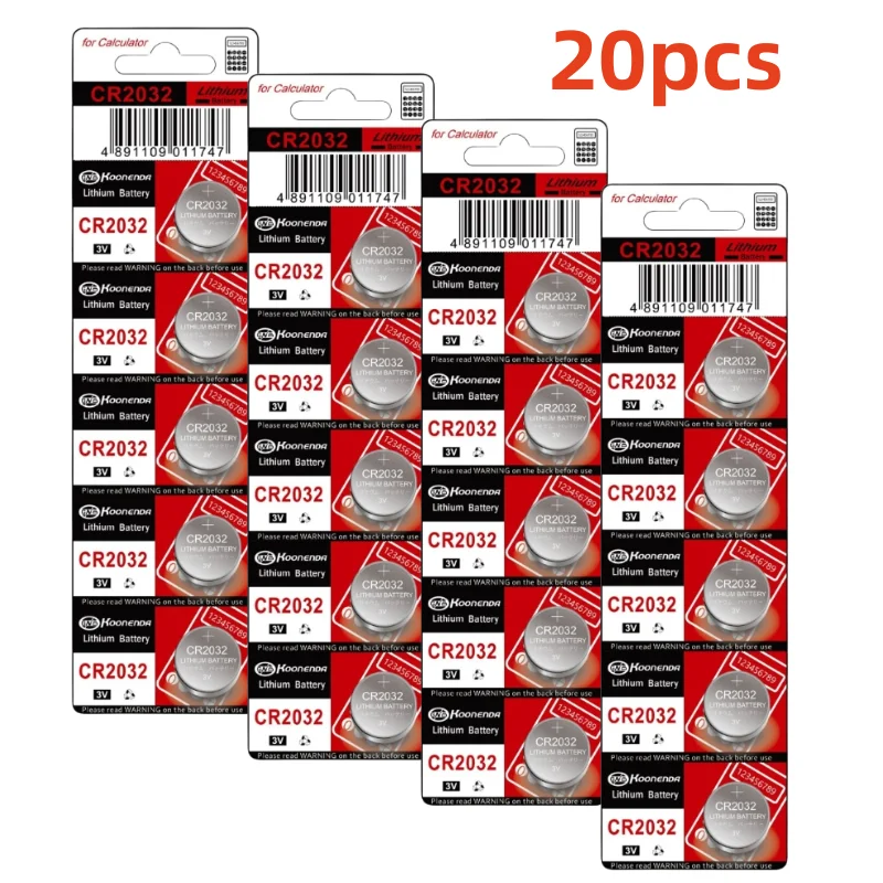 Bateria de célula tipo moeda de lítio cr2032 de 10-100 peças-bateria de botão de 3v para eletrônicos, remotos, balanças, dispositivos médicos (sem halógenos): Dourado