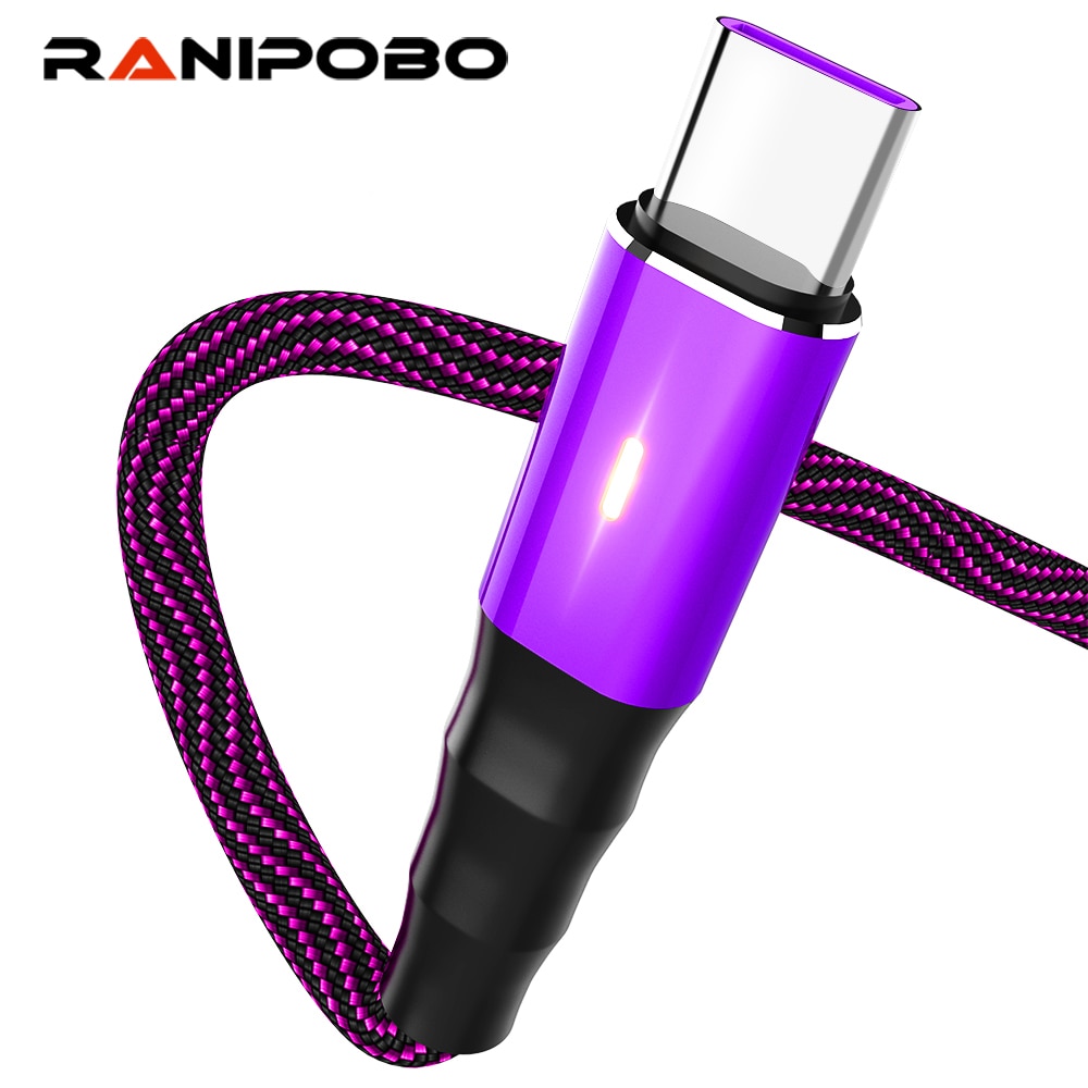 Kabel danych 3A typu C mikro USB pleciony nylonowy sprytny moc wyłączony szybki kabel ładujący robić telefonu komórkowego z systemem android