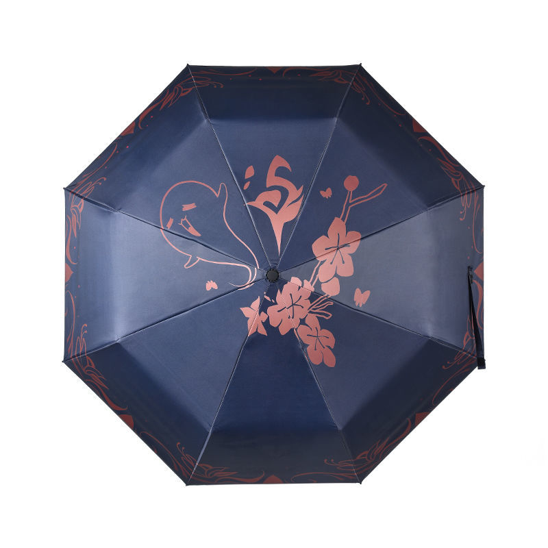 Genshin Impact Furina Neufausse, 10 Sophia 8, Protection Solaire UV, Phare existent et Manuel, Parapluie Pluie,: Rose