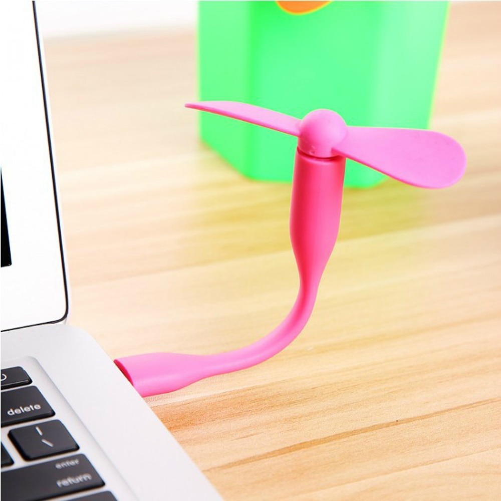 Portable Flexible Mini USB Fan Low Power Bendable Removable For Mobile Power/PC/Laptop/OTG/Charger