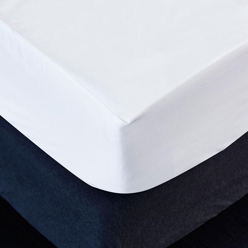 Elastic Band Bed Sheet White Bedding Fitted Sheet Waterproof Mattress Cover Home Hotel Sheet Bed Cover Couvre Lit Bedspread