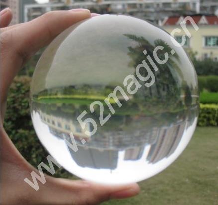 Bola de cristal acrílica Ultra clara (100 MM)-truco, pelota de malabares de contacto, accesorios, mentalismo, escenario, primer plano, juguetes de Magia, broma
