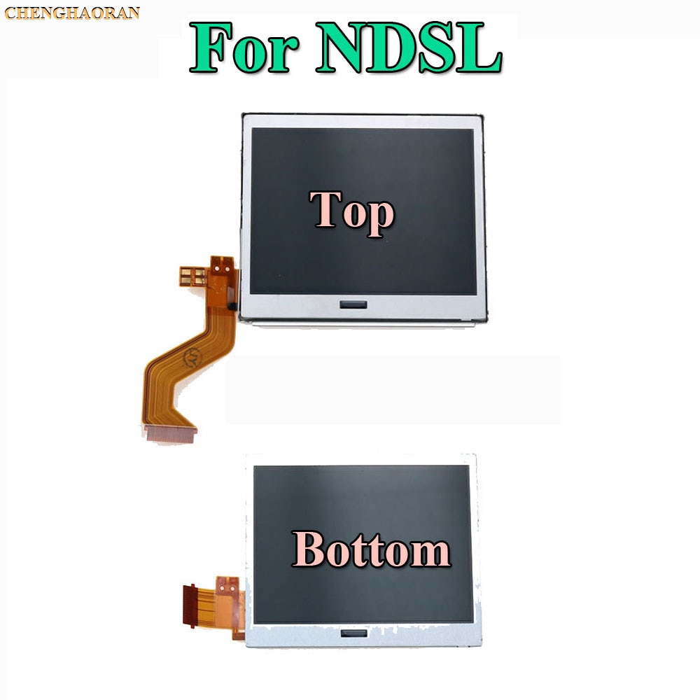 1pcs Top Upper & Bottom Lower LCD Display Screen Replacement for Nintendo DS Lite For DSL For NDSL For 3DS 3DS XL LL