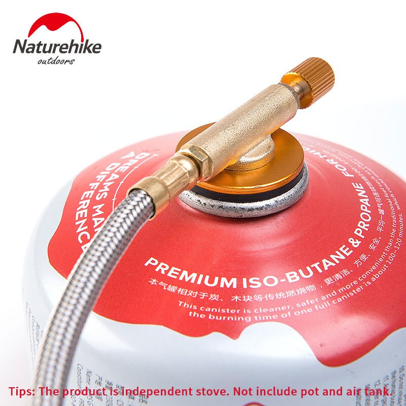 Naturehike Split Outdoor Burner Stove Collapsible Camping Kitchen Cylinder Propane Grill Gas Picnic Wind shield Camping Pot