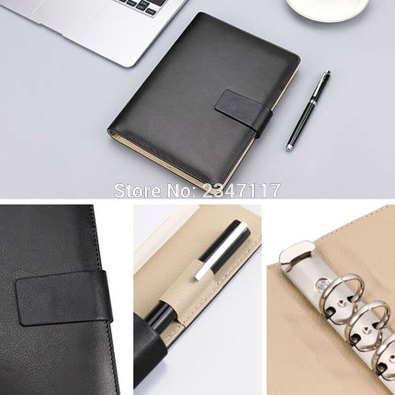 Leather Surface A5 Notebook Manager Program Free Postage Efficiency Manual Sheet Loose Leaf Mutifunction Business Book