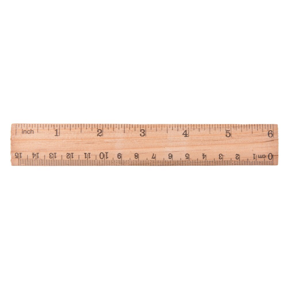 1 stücke 15cm 20cm 30cm Holz Lineal Lernen Büro Schreibwaren Lineal metrisch Regel Präzision Doppelseitige Sauerei werkzeug: 15cm