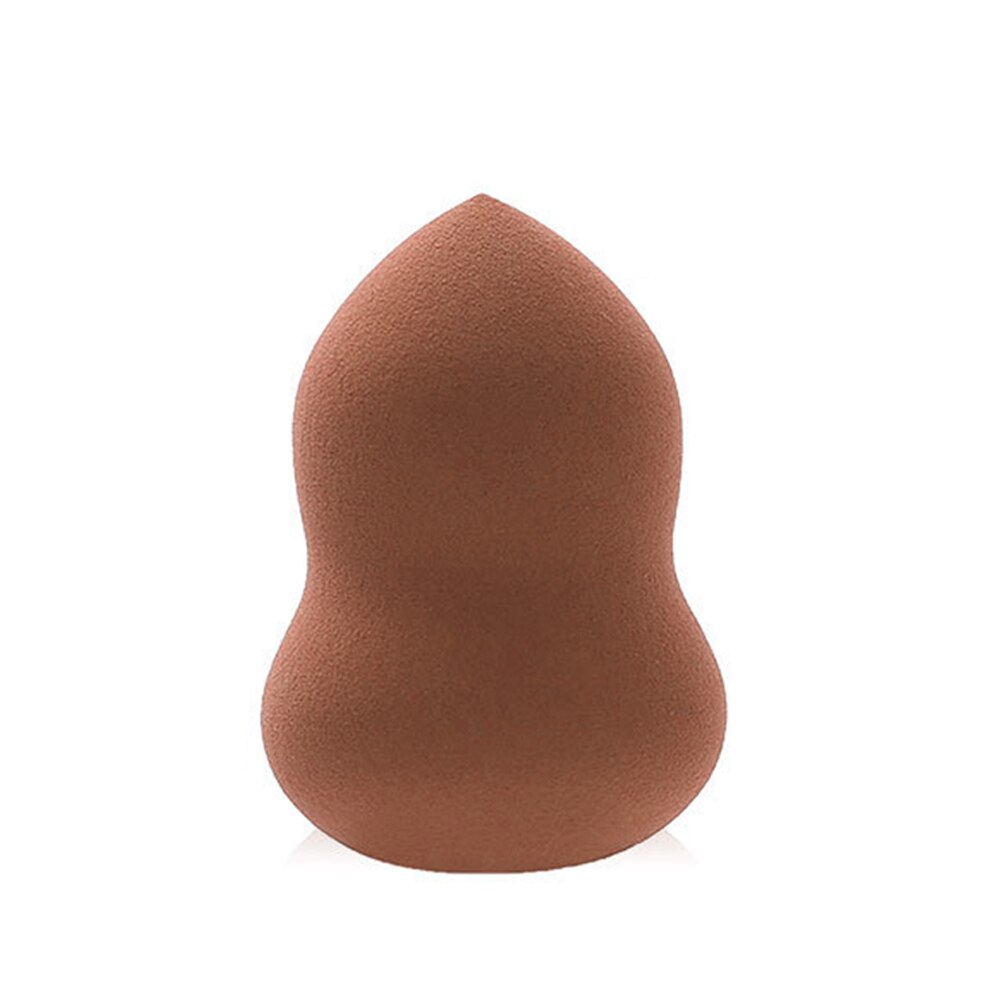 Dual-use Gourd-shaped Makeup Sponge Quickly Absorbed Beauty Sponge Makeup Blender Foundation Puff Sponge: chocolate