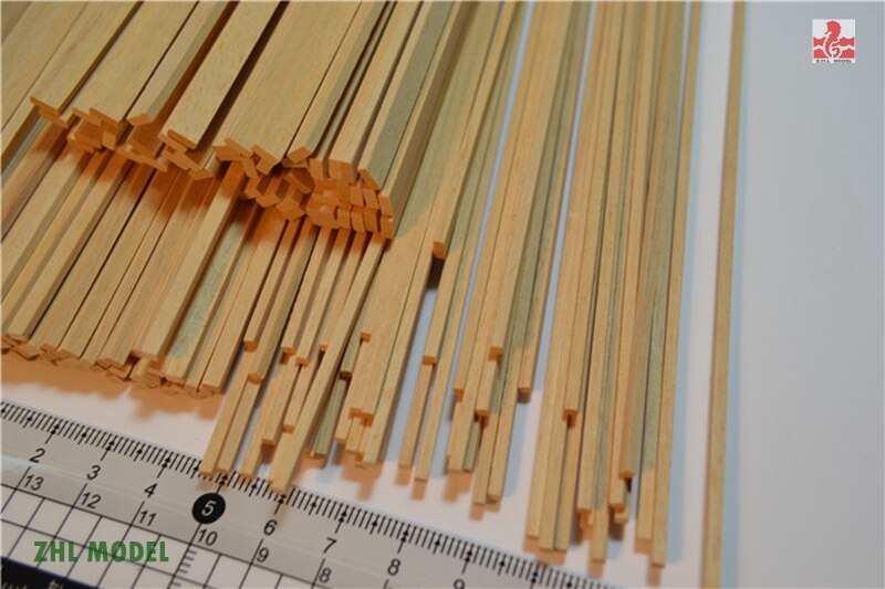 ZHL Indonesian timber wood strips 25 pieces model ship