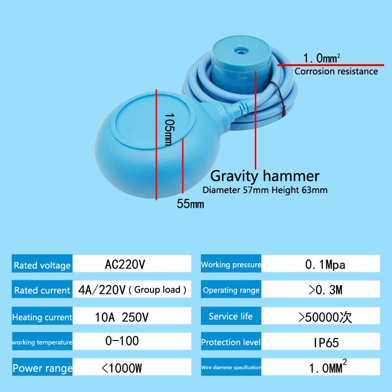 Float level controller Liquid level control switch