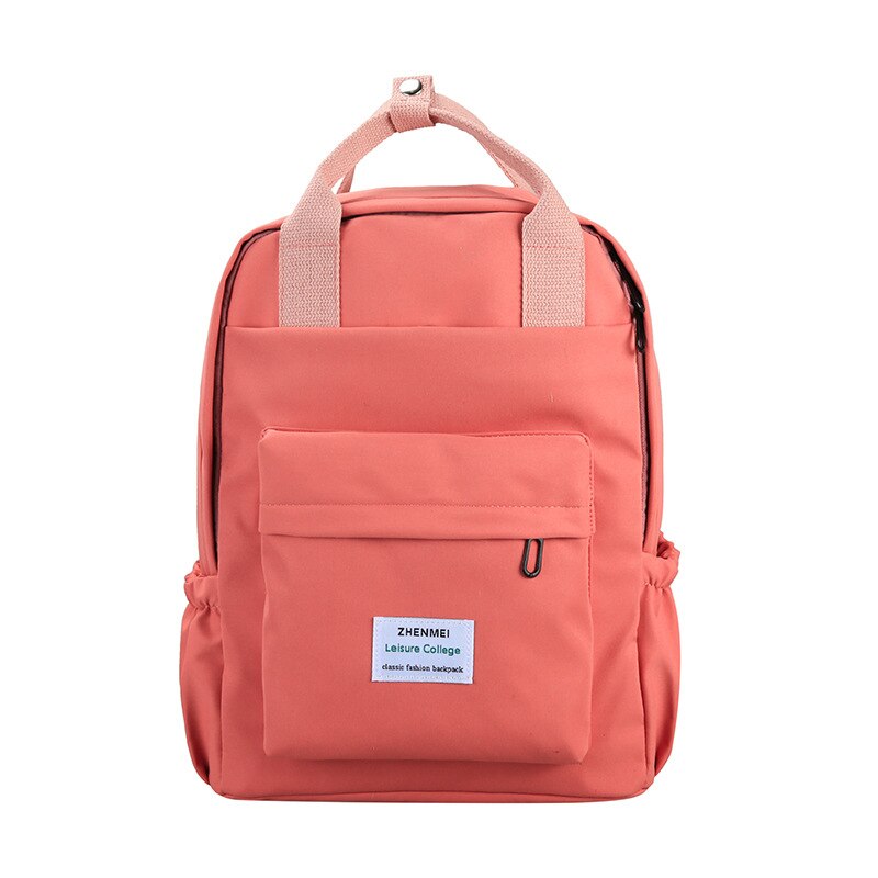 Women Backpack for Teenage Girls Summer Female Casual School Students Shoulder Bags Sweet Travel Backpacks: Red