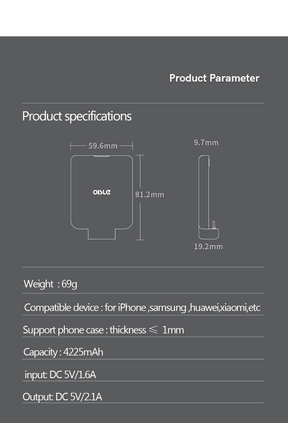 Mp280se novo 4th casos carregador de bateria externa de backup portátil power bank para iphone x xs max 11 pro/samsung/huawei/xiaomi oisle