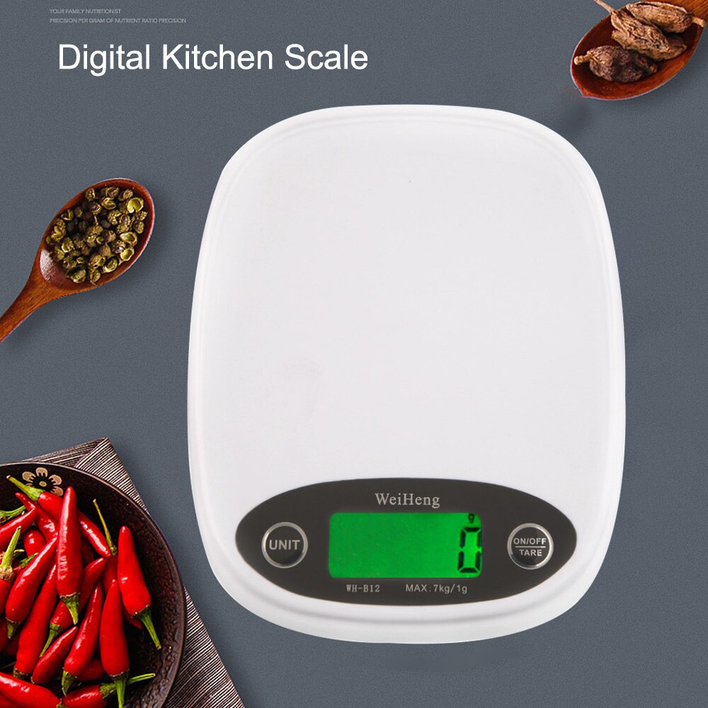 7kg/3kg 0.1/1g Kitchen Scale High Precision Mini LCD Digital Display Scale Gram Weighing Jewelry Food Measure Scale With Bowl