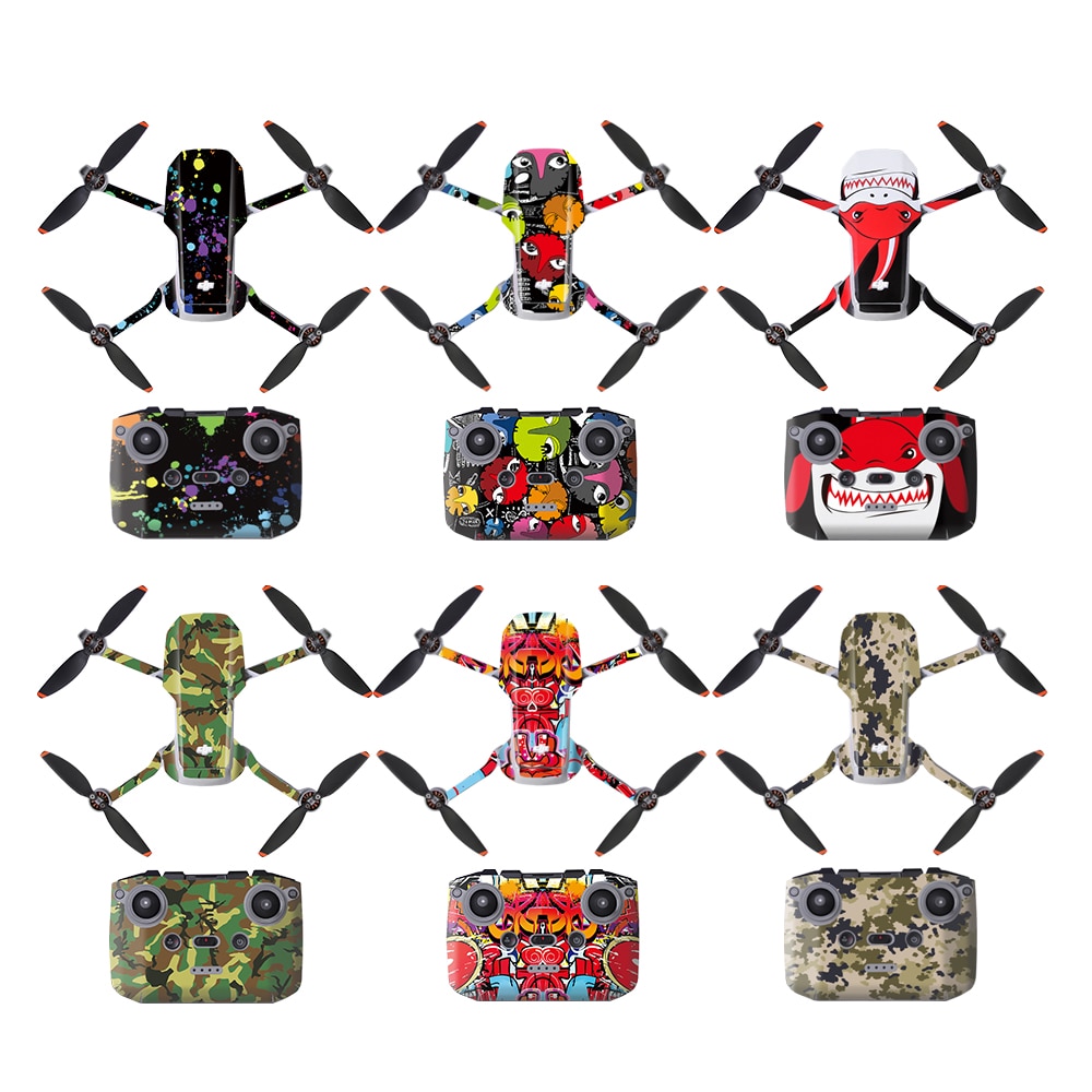 Mavic Mini 2 PVC Stickers Protective Film Scratch-proof Decals Skin Accessories for Mini 2