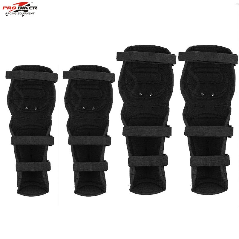 4Pcs/set Protective gear Motorcycle Protector Knee Pads Elbow Protector Stainless Steel Cross-country Protect Guards Lightweight
