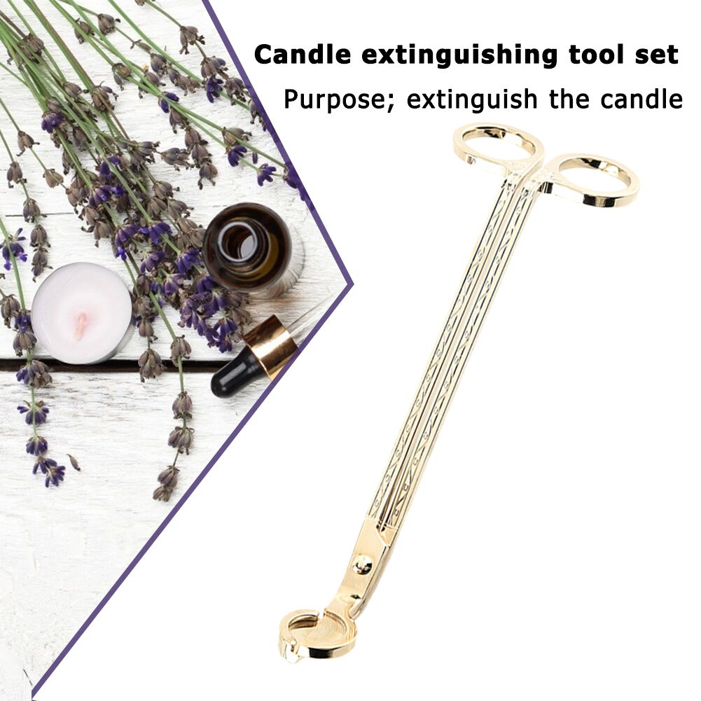 Candle Wick Trimmer Stainless Steel Aromatherapy Candle Scissor Oil Trim Durable Traceless Cutter Tool Hook Clipper