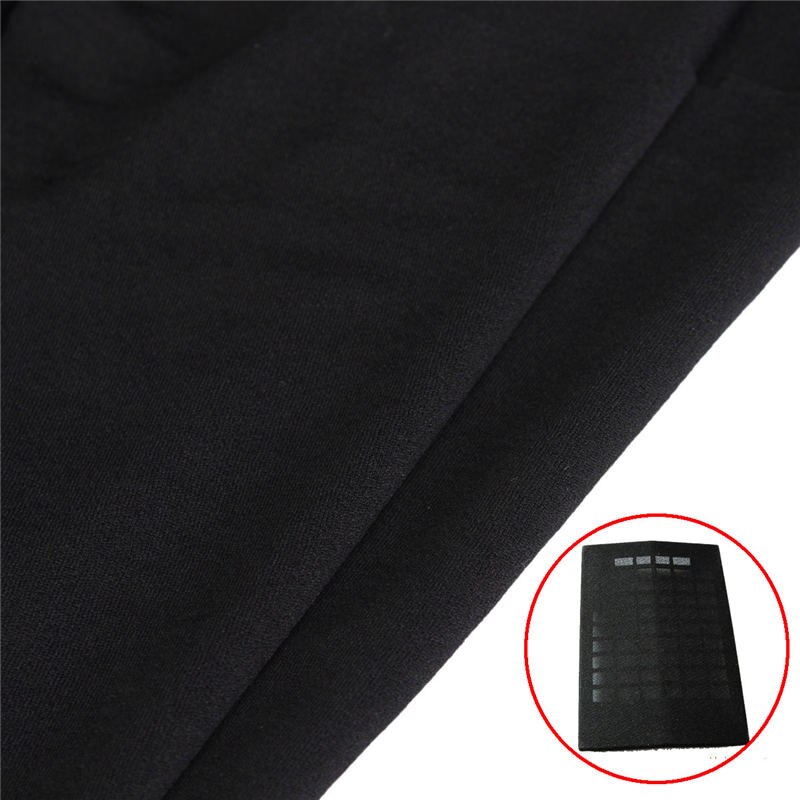 LEORY Schwarz Lautsprecher Grill Schutzhülle Tuch Stereo Gille Stoff Lautsprecher Gittergewebe Tuch Dicke 50x160cm