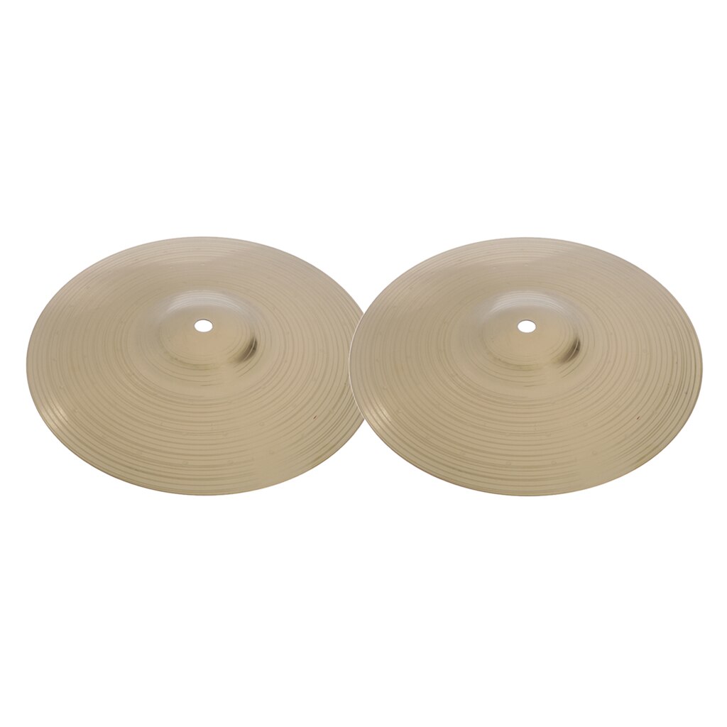 2pcs 10" Alloy Drum Set Hi Hat Cymbals For Drummer Percussion Instrument Parts