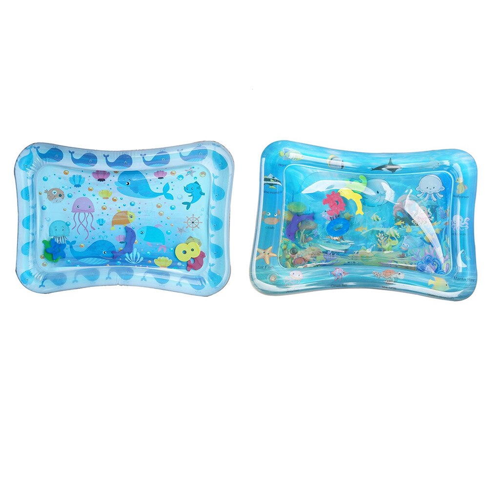 Baby Inflatable Patted Pad Baby Crawling Water Mat Baby Inflatable Toddler Play Water Cushion Pad Soft Mat Fun Activity Pad