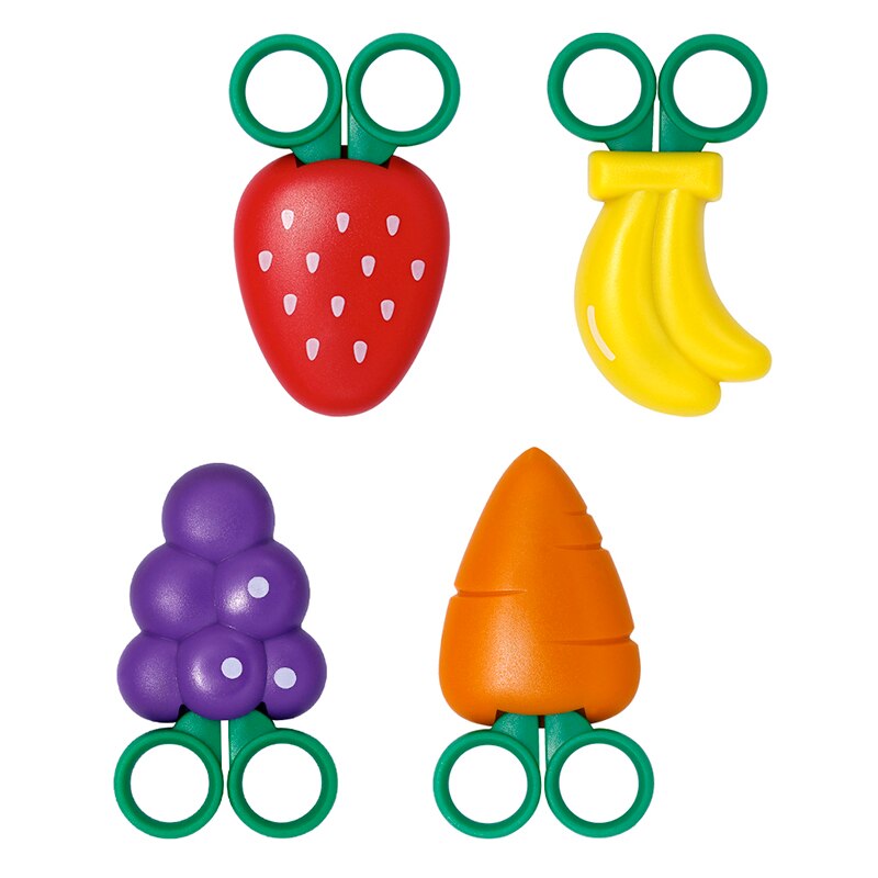 LMDZ Cute Cartoon Modeling Scissors with Magnet Refrigerator Subsidies Portable Student Kawaii Mini Scissors School Stationery