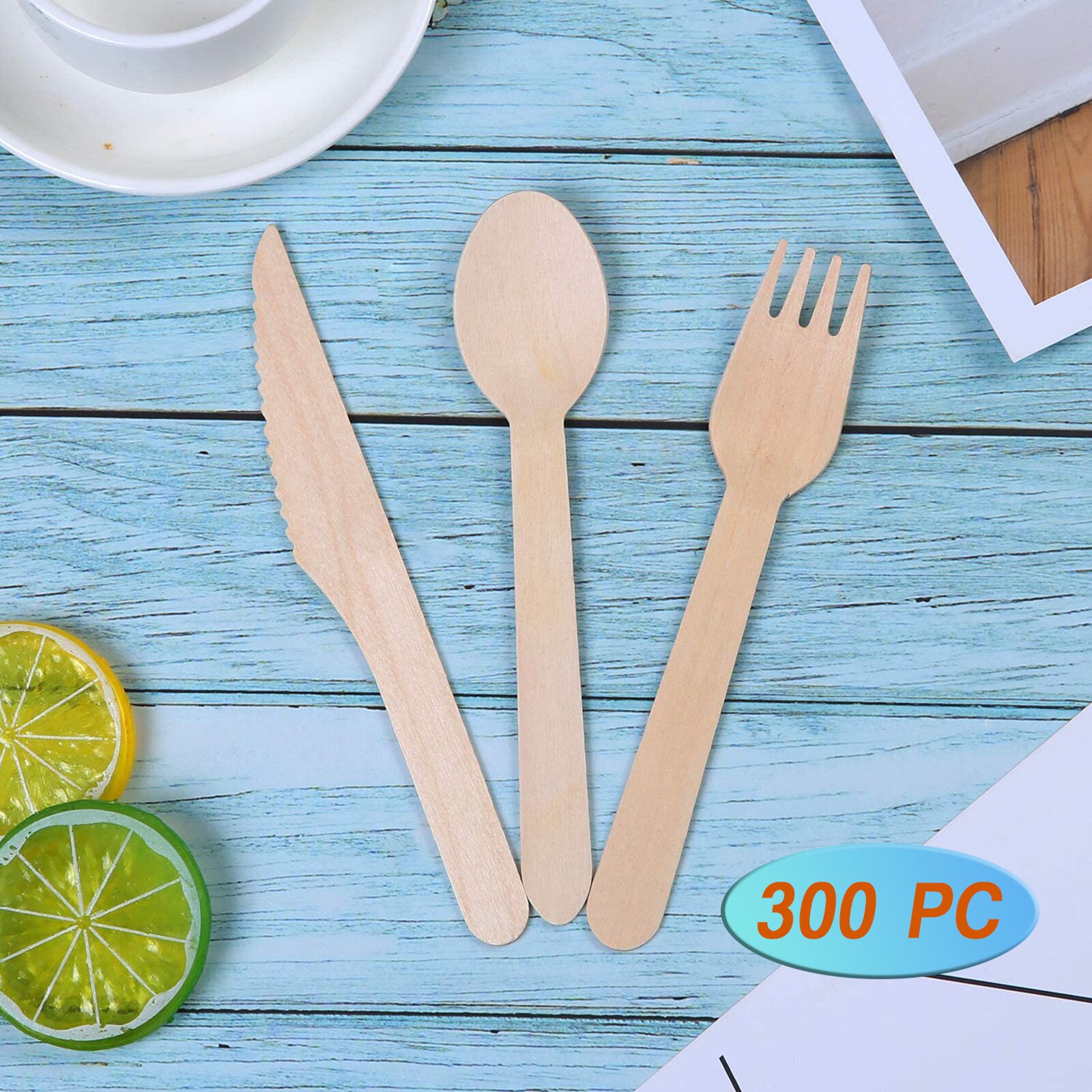 40 #300 stücke Einweg Holz Löffel Eis Scoop Kaffee Honig Löffel Teelöffel Geschirr Mini Besteck einstellen Küche Zubehör