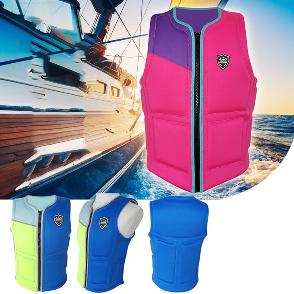 Colete salva-vidas para adultos, neoprene, flutuante, pesca, surf, caiaque, esqui, pesca, colete de segurança