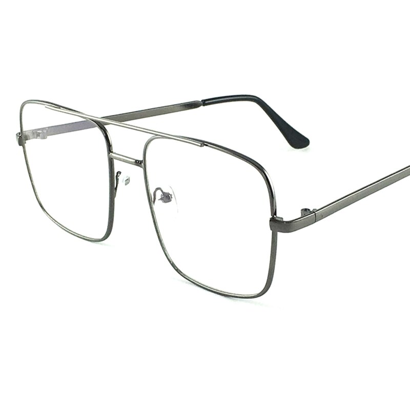 Vintage Gold Metal Frame Eyeglasses Mens Womens Sun Glasses Retro Square Optical Lens Eyewear Nerd Clear Lens Glasses: GY