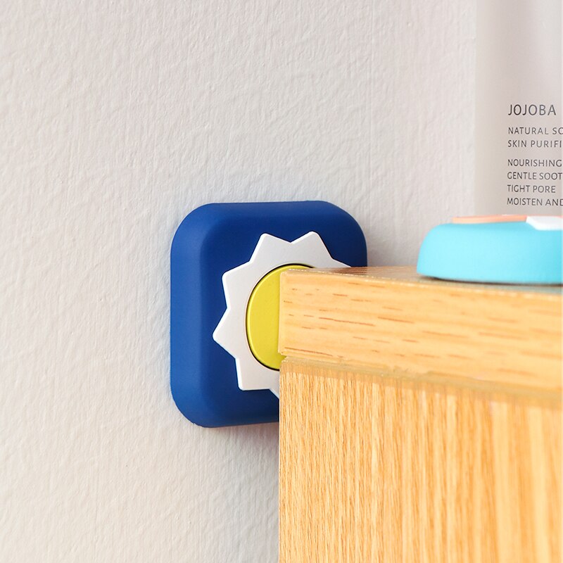 Cute Wall Protector Door Handle Bumper Guard Stopper For Door Sticker Self Adhesive Rubber Door Crash Pad Door Stops