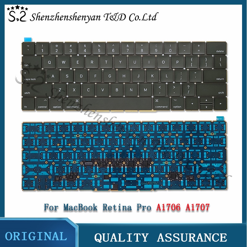 A1706 A1707 Us/Uk/Spaans/Koreaans/Frans Toetsenbord Voor Macbook Pro Retina 13 &quot;15&quot; Touchbar Toetsenbord Vervanging