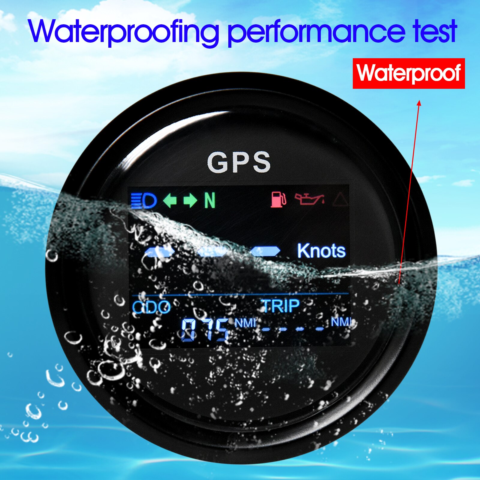 Mini velocímetro GPS Digital, medidor de velocidad con antena GPS, Sensor de velocidad, odómetro, ATV, UTV, marino, 12V/24V, 52mm