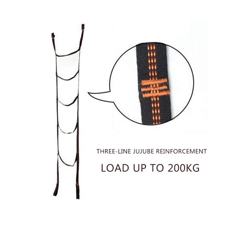 Mountain Deck Rope Ladder Rock Climbing Sling Rope Ladder Outdoor Must-have at Home Prevent Trouble Before Happens