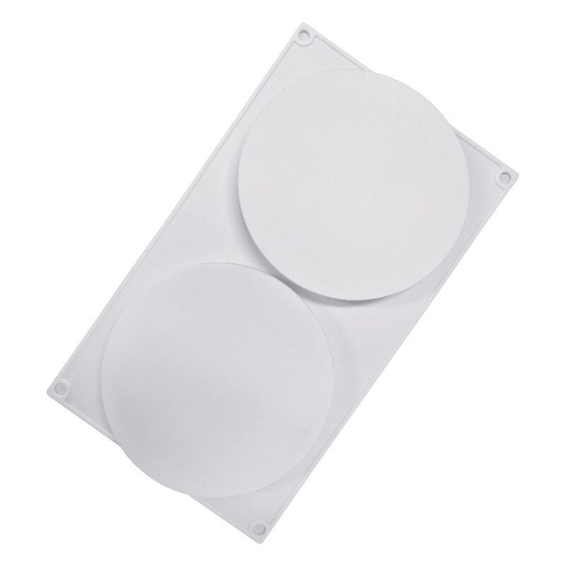 Silicone 2 Holes Round Sandwich Molds Chocolates Cake Decorating Tools Mold For Fillings Mould Dessert Pastry Bakeware