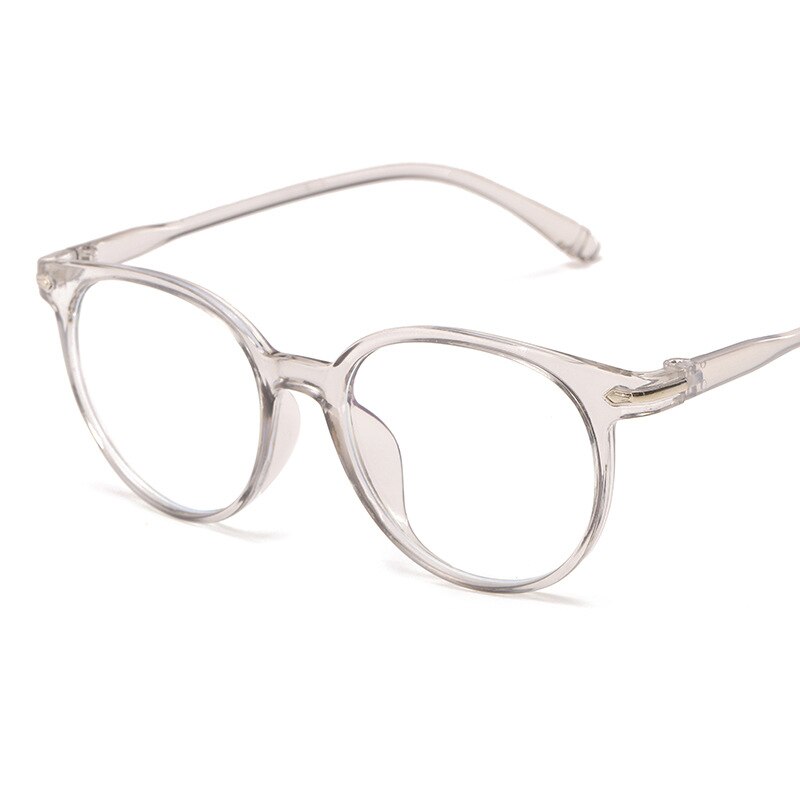 Transparent Computer Round Frame Glasses Women Men Anti-blue Light Round Glasses Blocking Glasses Optical Glasses Goggles: 04