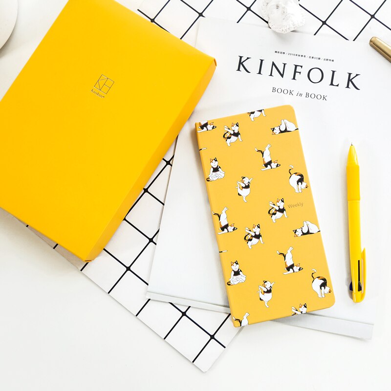 Kinbor Theme Premium Notebook Journal Set Weekly plan Packaging Notebooks School Suppliers Tools Stationery